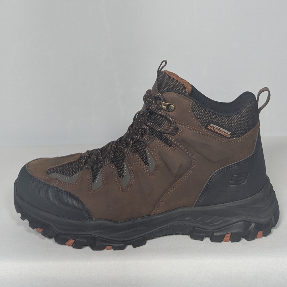 NEW Skechers Mens Hiking Boot -  brown sz 9.5
